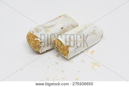 Peanut Candy On White Background - Vietnamesefood