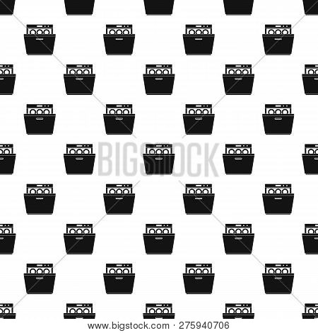 Modern Dishwasher Pattern Seamless Repeat Geometric For Any Web Design