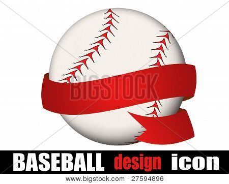 Baseballový míč s stuha