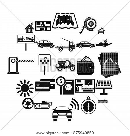 Mechanism Icons Set. Simple Set Of 25 Mechanism Icons For Web Isolated On White Background