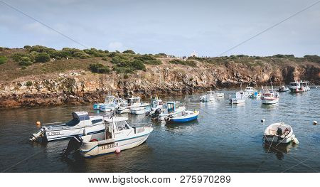 View Of The Marina Of Port La Meule On The Island Of Yeu