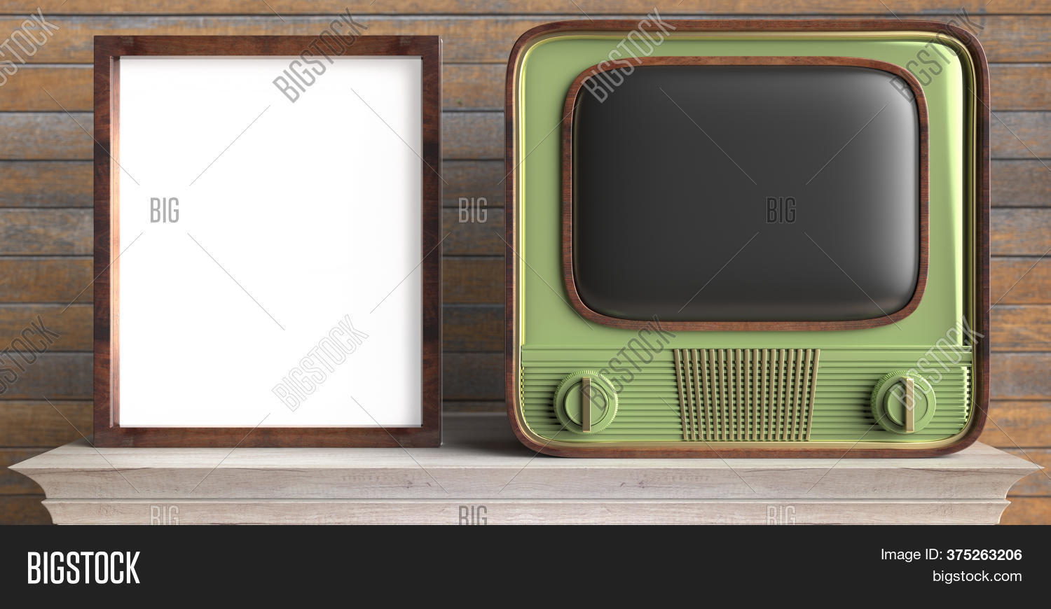 Vintage Tv Photo Frame Image & Photo (Free Trial) Bigstock