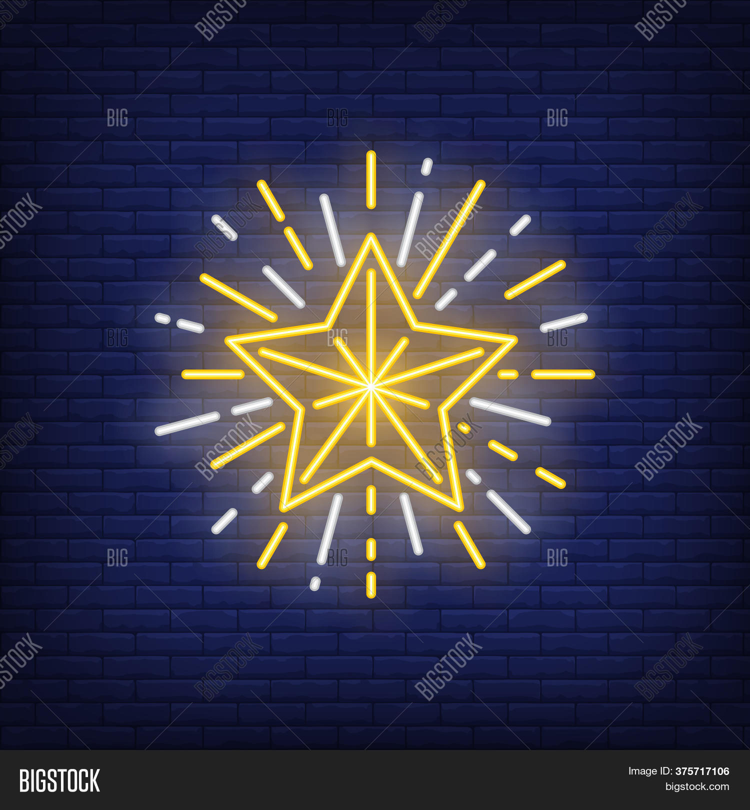 Sparkling Star Neon Image & Photo (Free Trial) | Bigstock