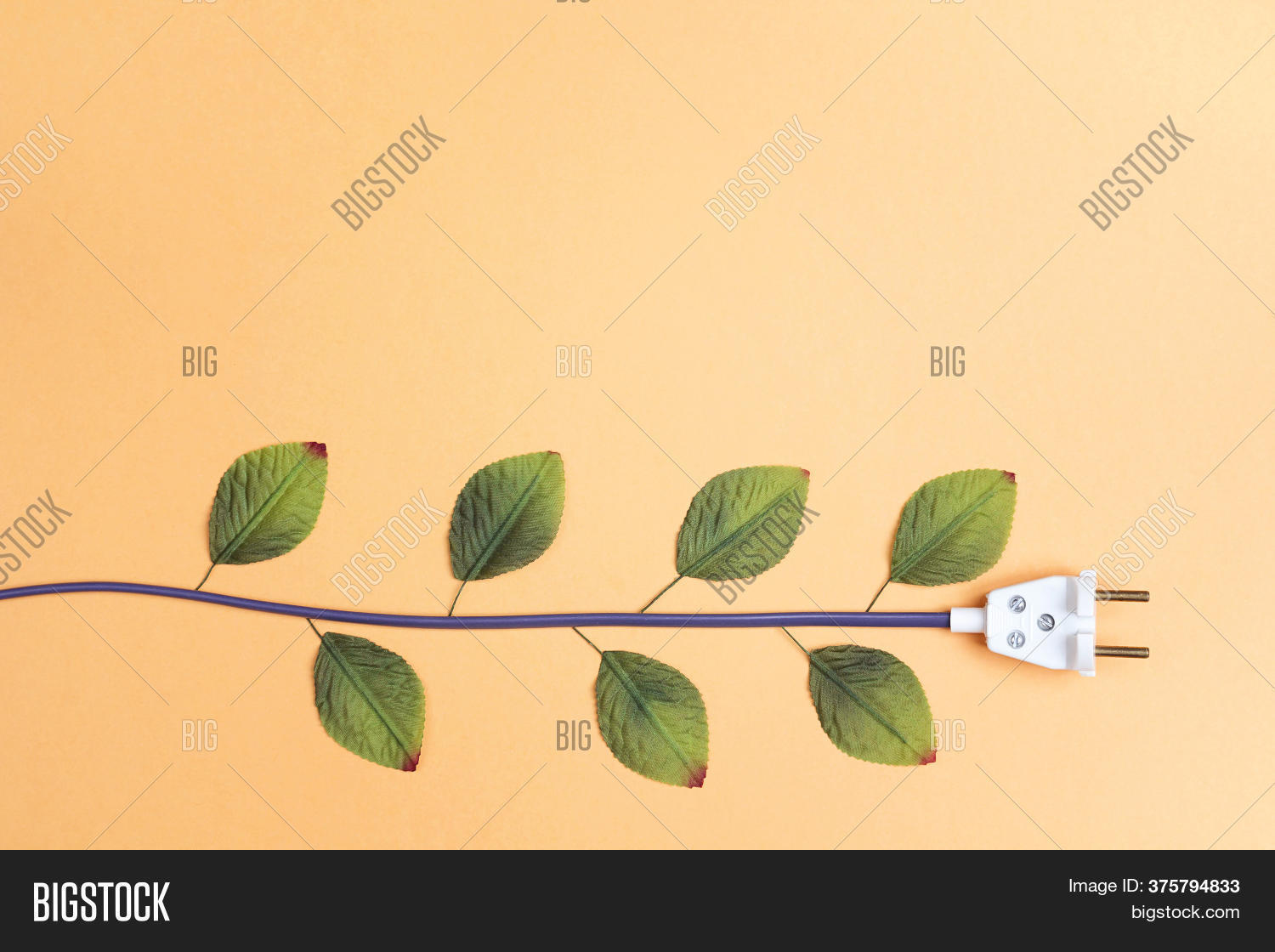 Electrical Plug Leaves Image & Photo (Free Trial) Bigstock