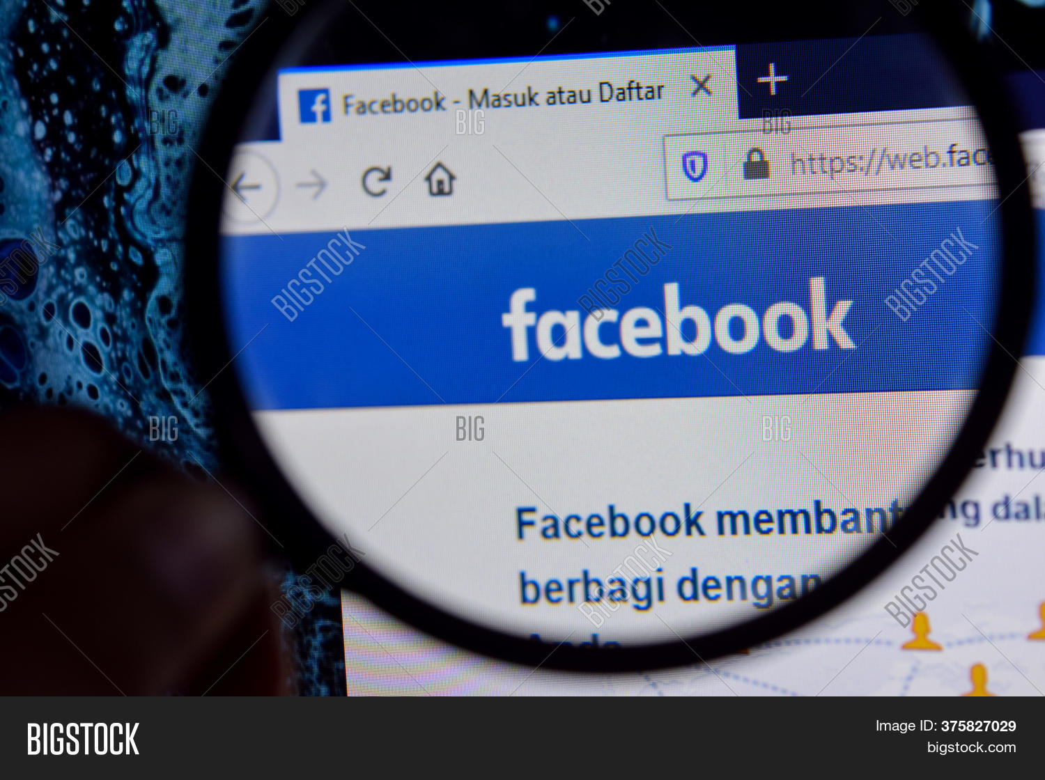 Facebook site Home Image & Photo (Free Trial) Bigstock