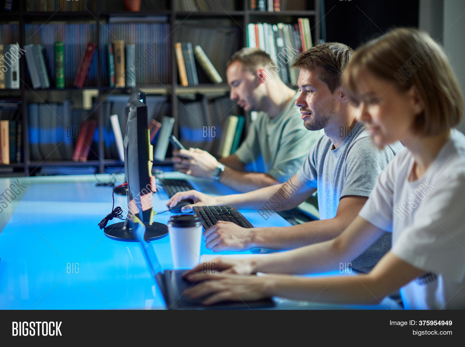 Team Programmers Write Image & Photo (Free Trial) | Bigstock