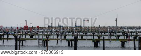 Marina At The Baltic Sea Resort Of Grömitz On The Baltic Sea