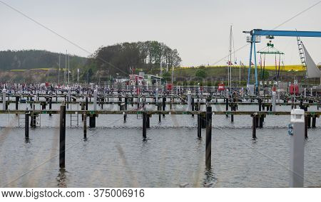 Marina At The Baltic Sea Resort Of Grömitz On The Baltic Sea
