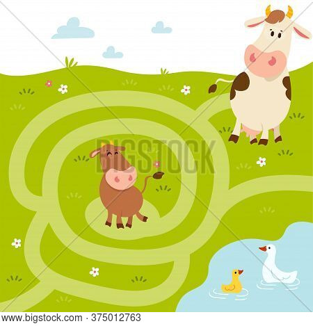 Matching Children Educational Game. Activity For Preschool