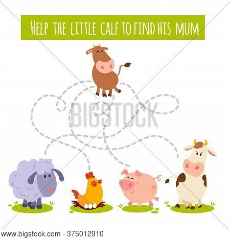 Matching Children Educational Game. Activity For Preschool