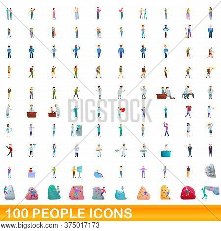 100 People Icons Set Vector & Photo (Free Trial) | Bigstock