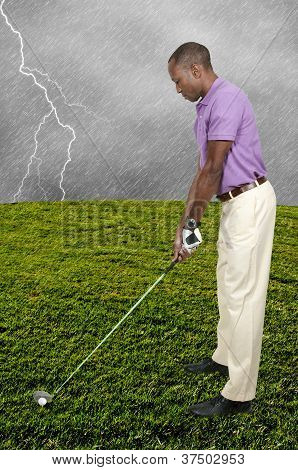 Man Golfer