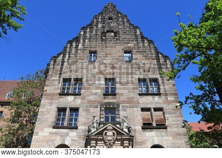 Courthouse Of Nuremberg, Germany. Palace Of Justice Where Nuremberg Trials Took Place After World Wa