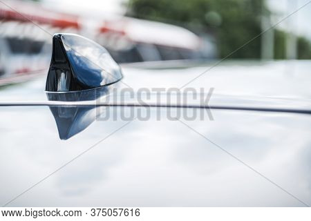 Transportation Technologies. Modern Vehicle Gps Roof Antenna Used For Car Navigation And Localizatio