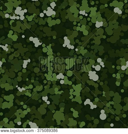 Flecktarn Camouflage Seamless Pattern Background. Vector Illustration.