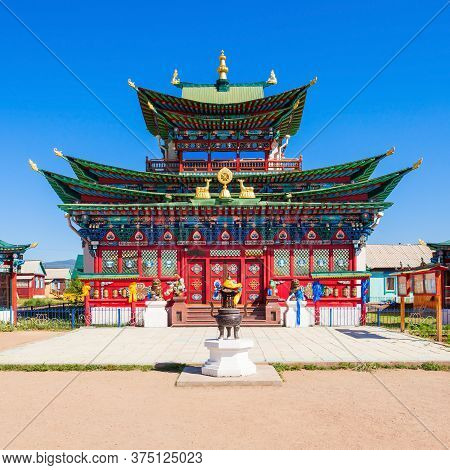 Ivolginsky Datsan Monastery Is The Buddhist Temple Located Near Ulan-ude City In Buryatia, Russia