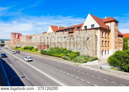 Old Town Fortress Wall In Bratislava, Slovakia