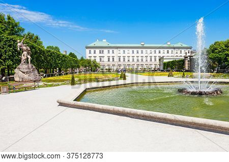Mirabell Palace Or Schloss Mirabell Is A Historical Building In Salzburg City, Austria. Mirabell Pal