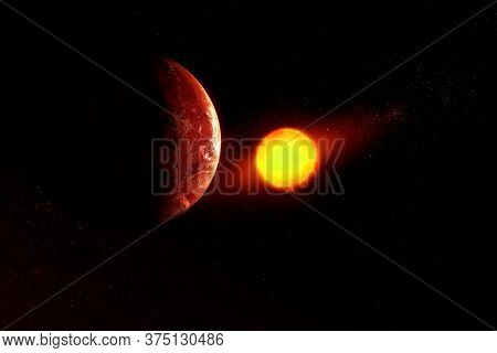 Exoplanet In Deep Space.elements Of This Image Were Furnished By Nasa.