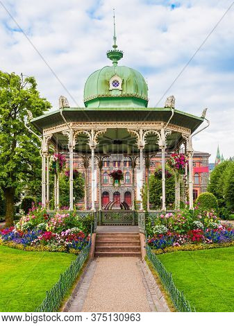 Musikkpaviljongen Is The Music Pavilion, Located In Bergen City Park, Norway