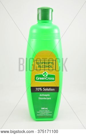 Manila, Ph - June 26 - Green Cross Isopropyl Alcohol On June 26, 2020 In Manila, Philippines.