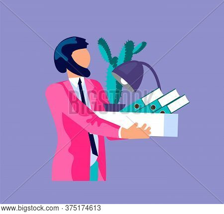 Concept Of Dismissal Employees. Unemployment, Jobless And Employee Job Reduction Metaphor. Economic 