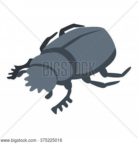 Forest Scarab Icon. Isometric Of Forest Scarab Vector Icon For Web Design Isolated On White Backgrou