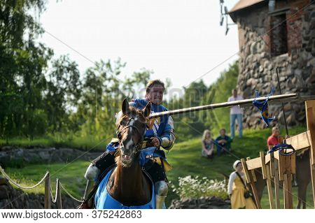 Russia, St. Petersburg 29.07.2016 Historical Reconstruction Of The Legends Of The Norse Vikings. A K