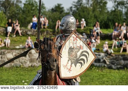 Priozersk, Russia - July 07, 2012: Knight Tournament 