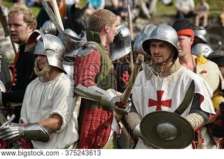 Priozersk, Russia - July 07, 2012: Knight Tournament 