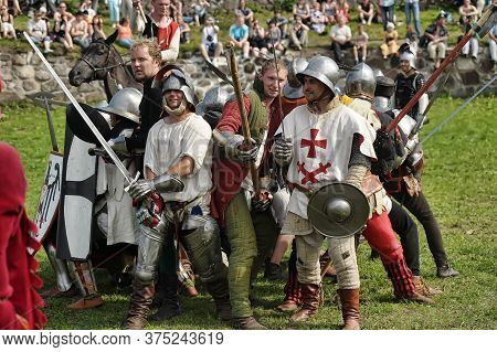 Priozersk, Russia - July 07, 2012: Knight Tournament 