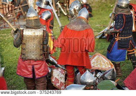 Priozersk, Russia - July 07, 2012: Knight Tournament 