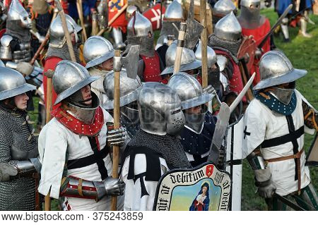 Priozersk, Russia - July 07, 2012: Knight Tournament 