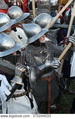 Priozersk, Russia - July 07, 2012: Knight Tournament 