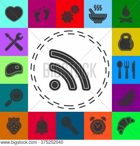 Simple Rss Isolated. Flat Pictogram - Simple Icon