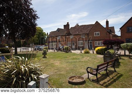 A Communal Garden With Houses In The Old Town In Beaconsfield In Buckinghamshire In The Uk Taken On 