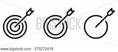 Targen Line Vector Icon Set On White Background.