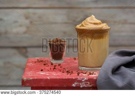 Trendy Iced Frothy Ultra Fluffy Dalgona Instant Coffee Drink