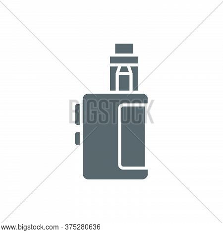 Vaporizer Electric Cigarette Vector Icon Symbol Isolated On White Background