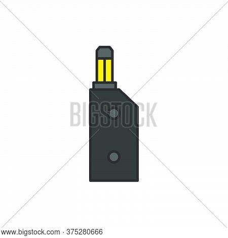 Vaporizer Electric Cigarette Vector Icon Symbol Isolated On White Background