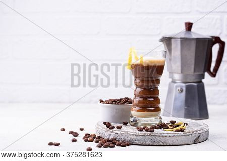 Canarian Laired Barraquito Coffee, Trendy Summer Drink