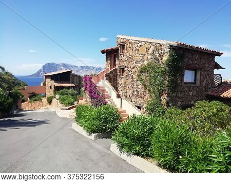 Italy Sardinia Ladscape Capo Coda Cavallo Bay Summer 2020