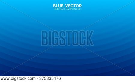 Modern Minimalist Vector Deep Blue Abstract Background. Conceptual Futuristic Technology Wide Light 