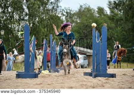 Russia, St. Petersburg 15,06,2016 Festival Of Military-historical Reconstruction And Medieval Cultur