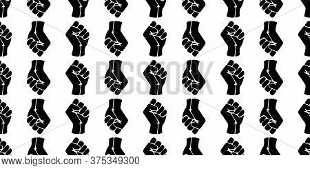Symbol Of The Black Freedom Movement. Black Lives Matter. Vector Pattern With Fists.