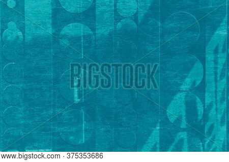Abstract Turquoise, Celadon And Aquamarine Colors Background For Design.