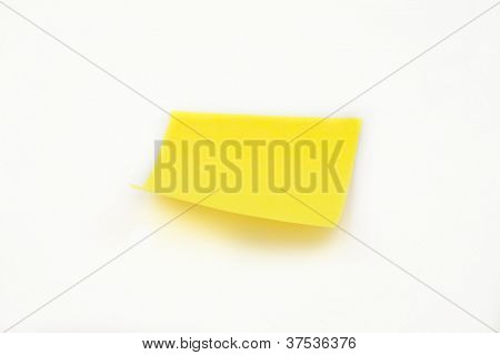 흰색 배경에 대해 점착 메모
