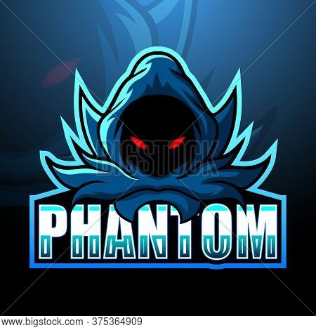 Vector Illustration Of Phantom Mascot Esport Logo Design