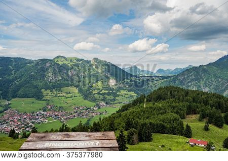 Landscape Around Bad Hindelang In Bavaria, Germany Europe