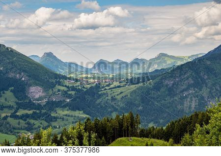 Landscape Around Bad Hindelang In Bavaria, Germany Europe